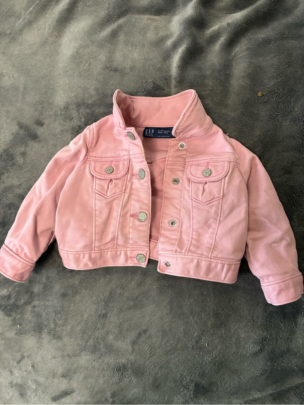 GAP Light Pink Denim Jacket for Kids